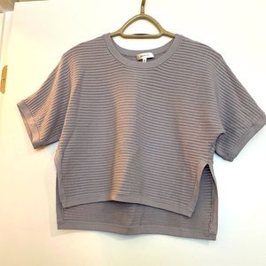 Babaton cropped short sleeve sweater US XS